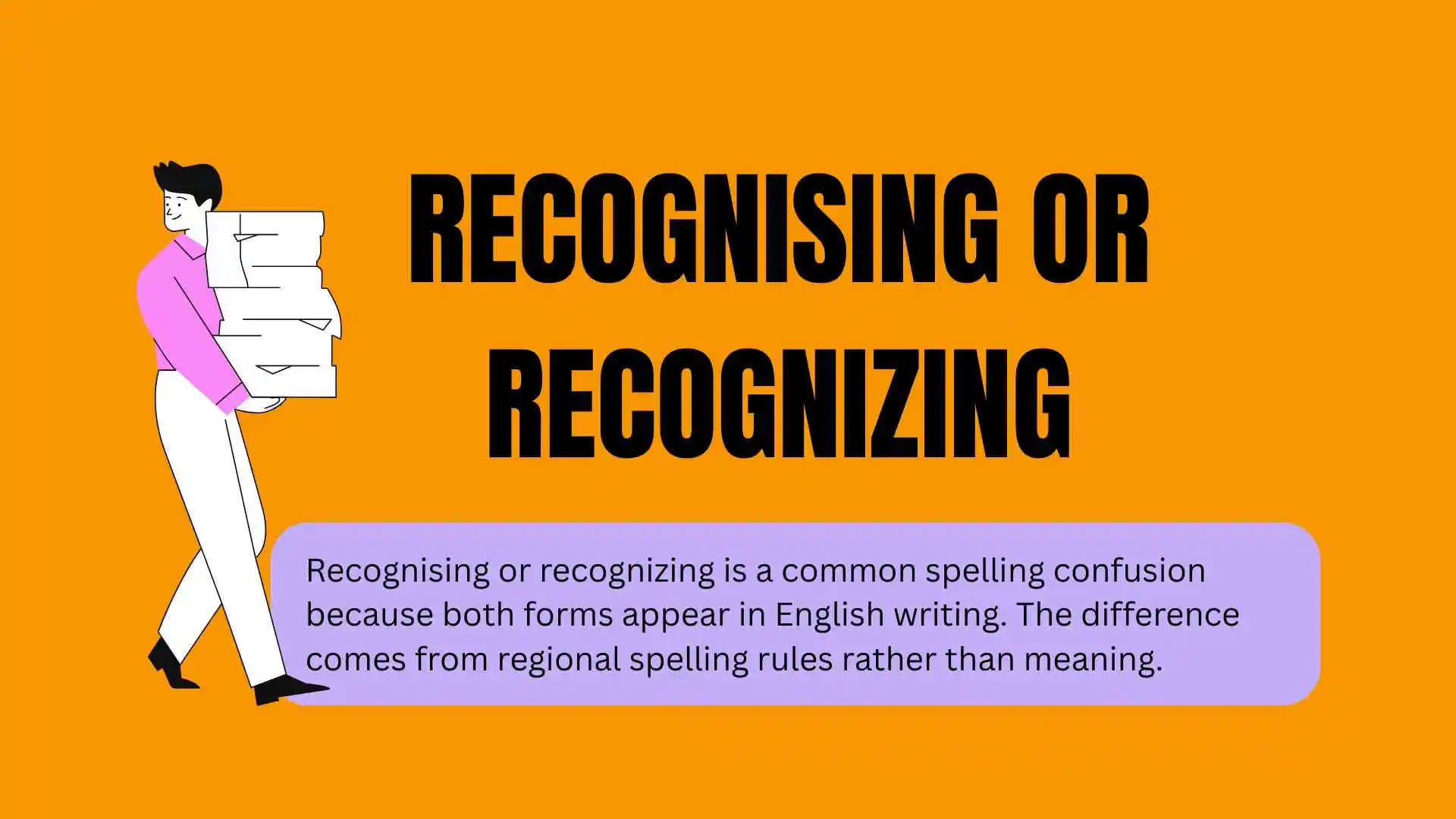 Recognising or Recognizing: Which Spelling Is Correct?