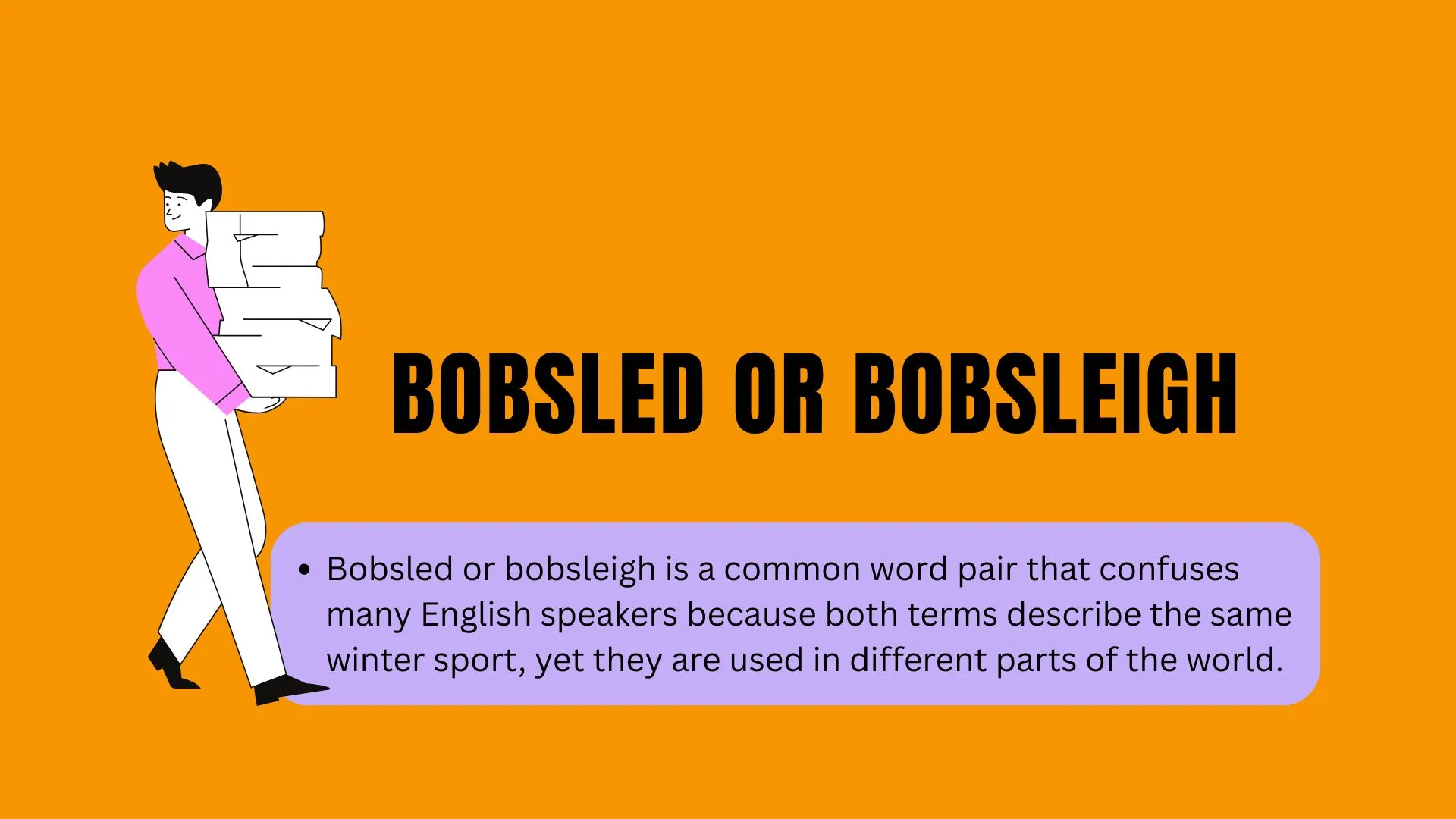 Bobsled or Bobsleigh: What Is the Correct Word? Meaning, Differences, and Usage Explained