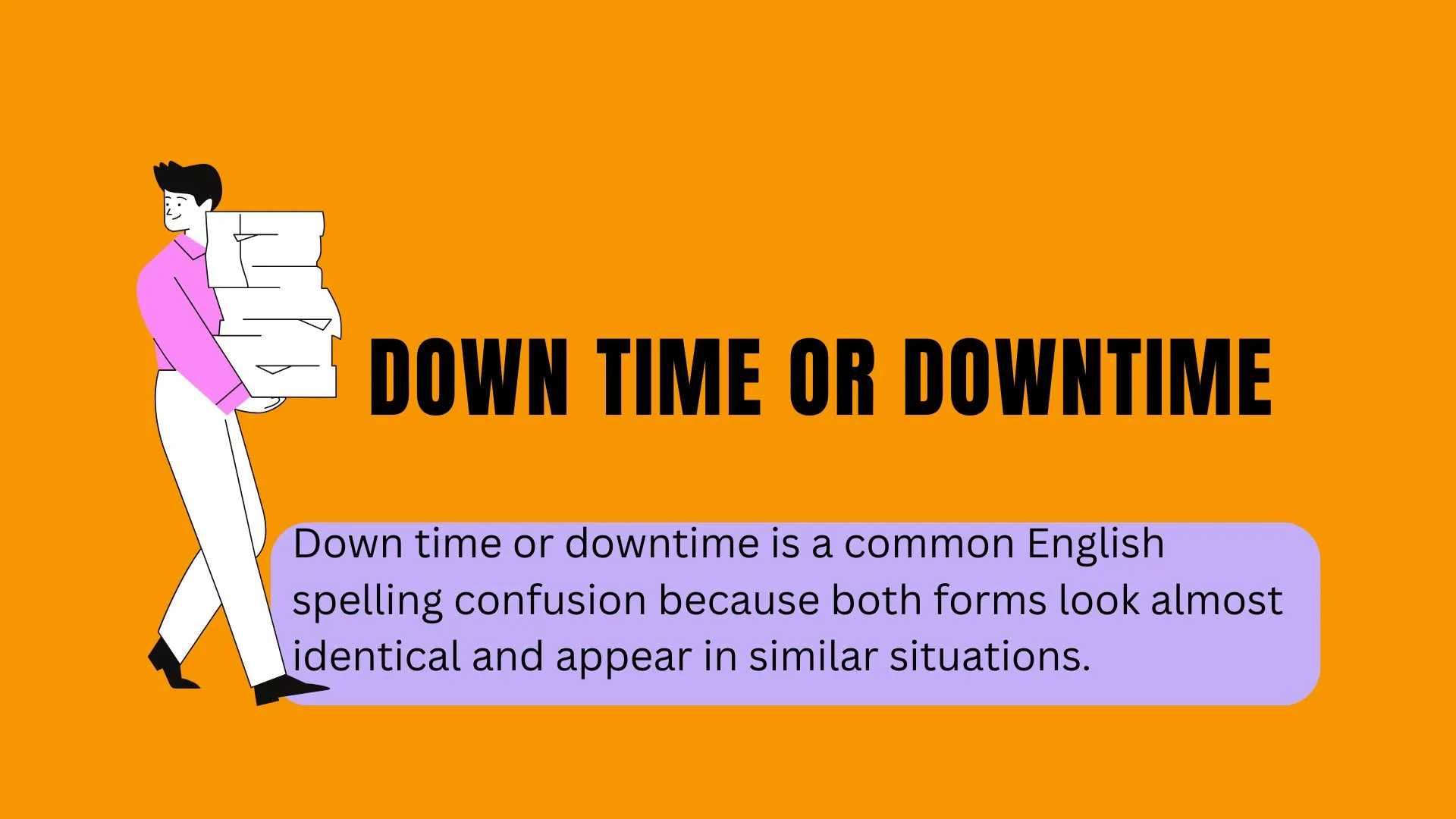 Down Time or Downtime: Meaning, Difference, and Correct Usage Explained