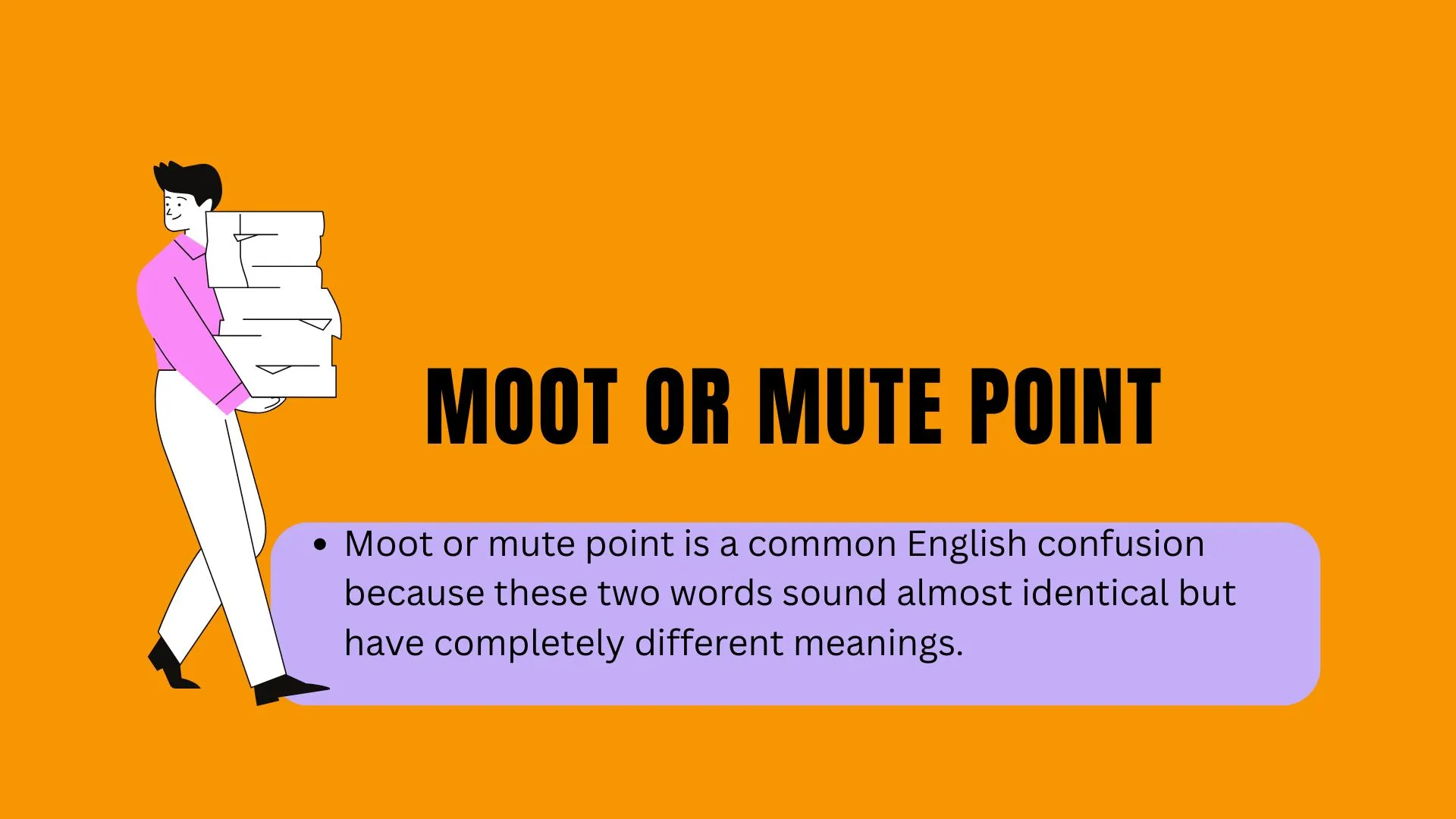 Moot or Mute Point: Meaning, Difference, Correct Usage, and Examples