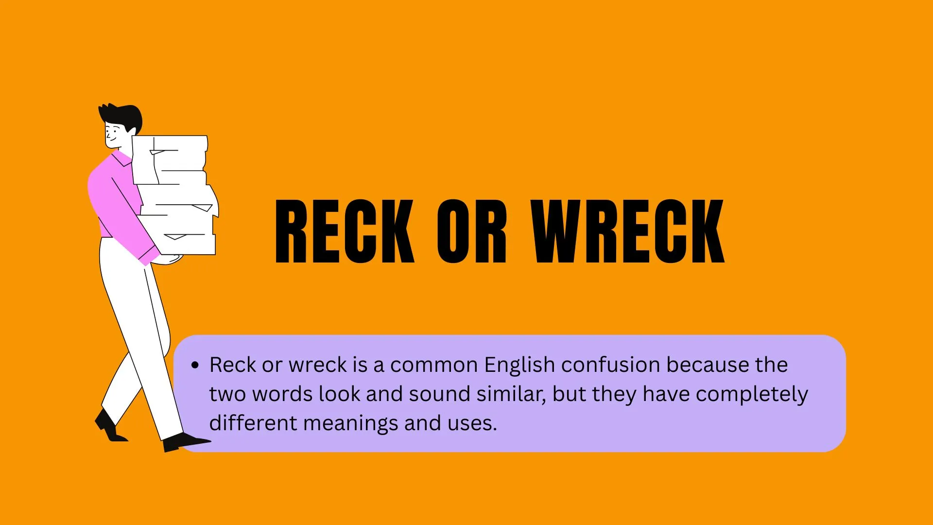 Reck or Wreck: Understanding the Correct Word and How to Use It