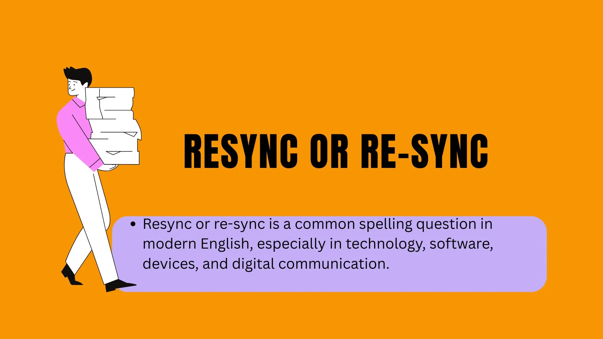 Resync or Re-Sync: Which Is Correct and How to Use It in English?