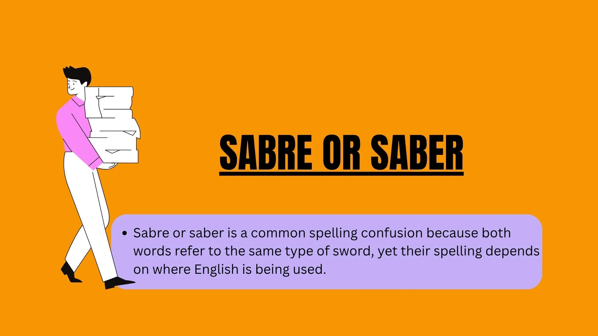 Sabre or Saber: Which Spelling Is Correct and When Should You Use Each?