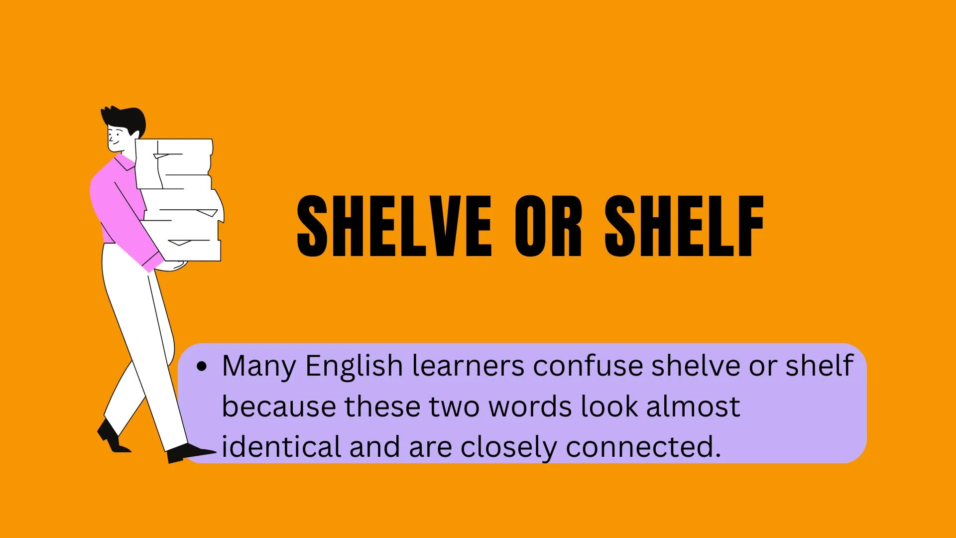 Shelve or Shelf: Meaning, Differences, Grammar Rules, and Correct Usage Explained