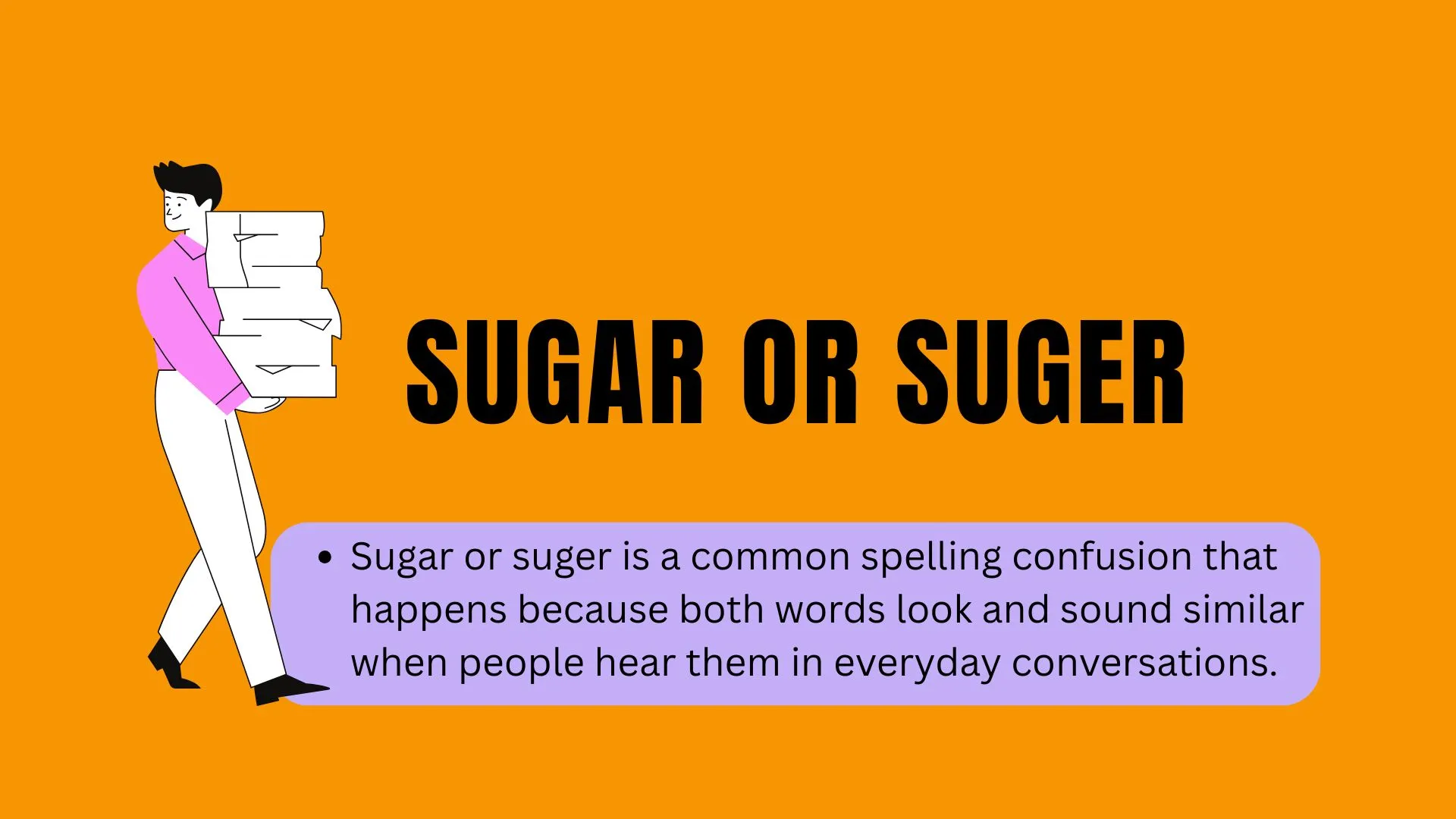Sugar or Suger: Correct Spelling, Meaning, and Usage Explained