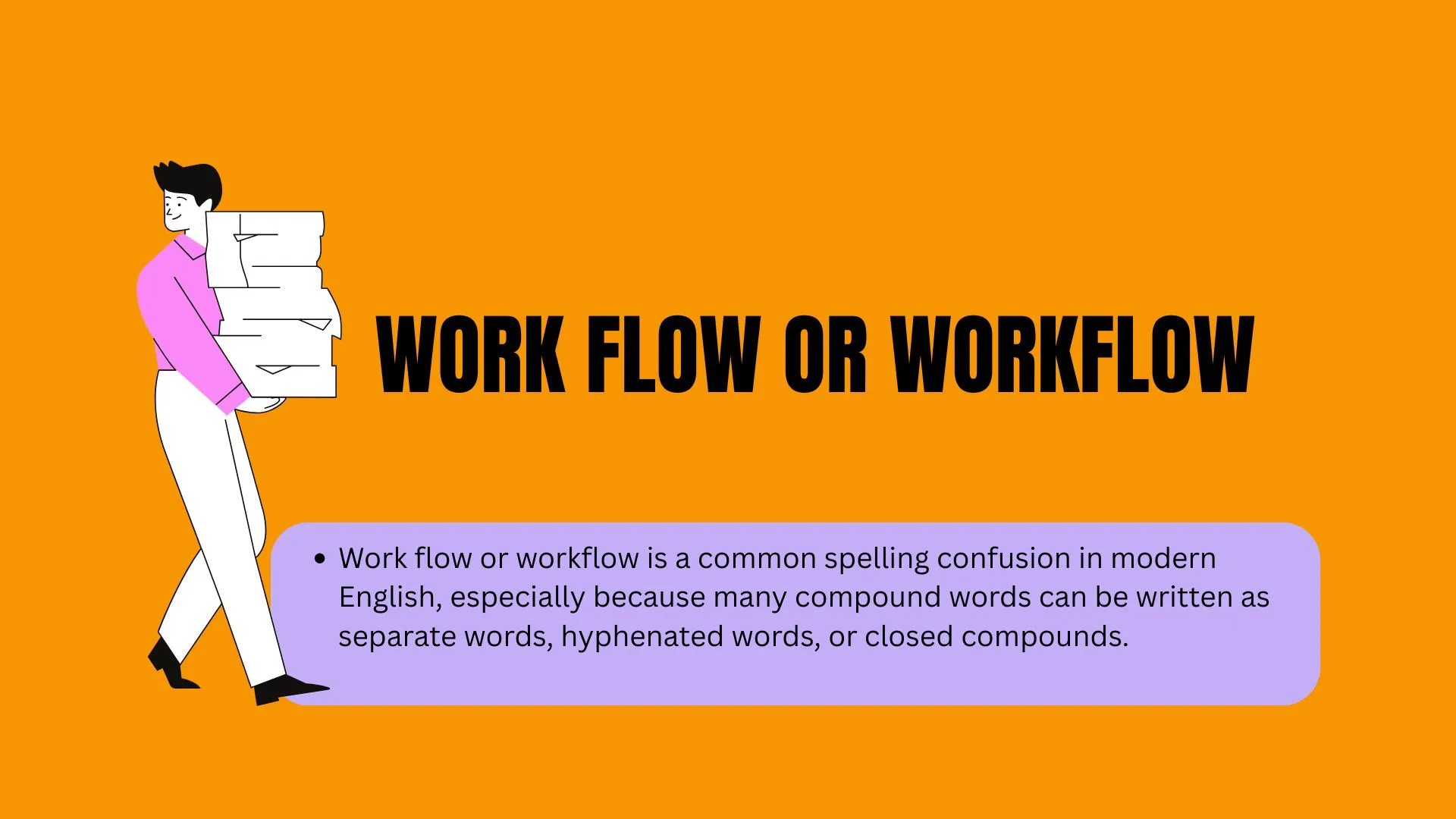 Work Flow or Workflow: Correct Spelling, Meaning, and Usage Explained